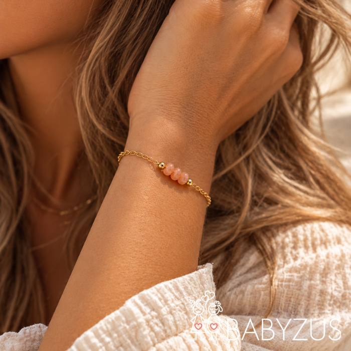 Pulsera de piedra lunar | Energía femenina | Deseo de embarazo