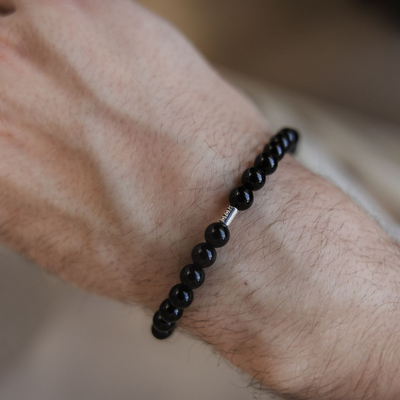 zwarte onyx armband mannen